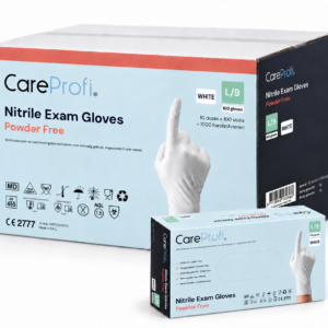 Nitril handschoenen poedervrij wit normaal 3,5g